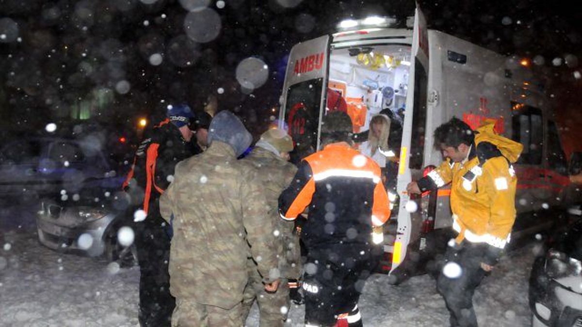 Palandöken Jandarma Karakoluna Çığ Düştü: 1 Asker Yaralı