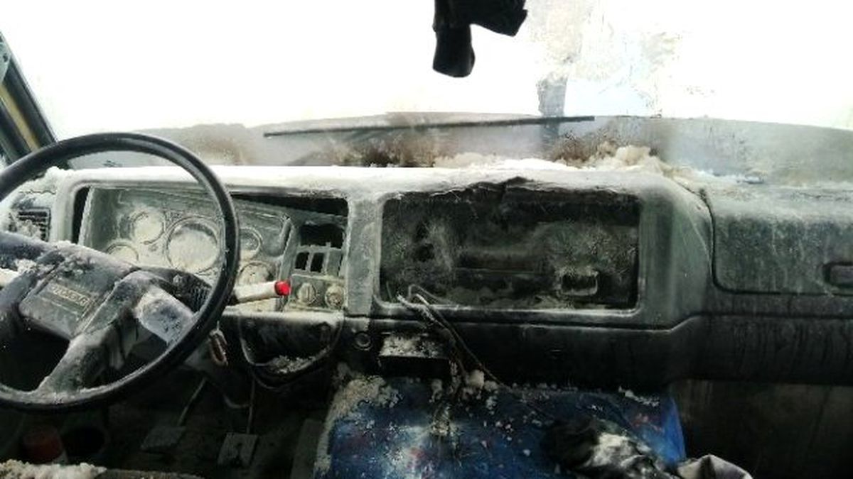 Seyir Halindeki Servis Aracı Yandı