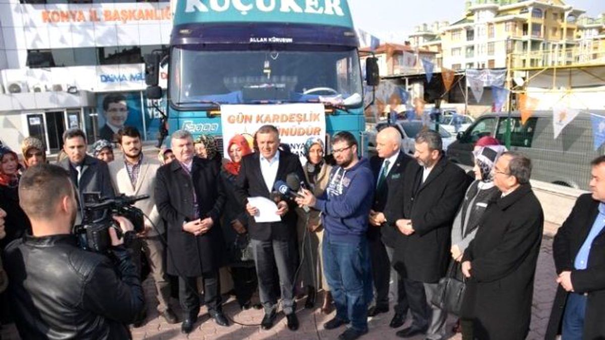 AK Parti Konya\'dan Diyarbakır ve Şırnak\'a Kardeşlik Eli