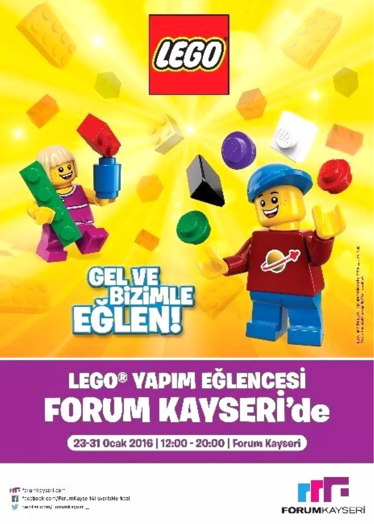 Forum Kayseri\'de Çocuklar \'Lego\'lardan Kendi Dünyalarını Kuracak