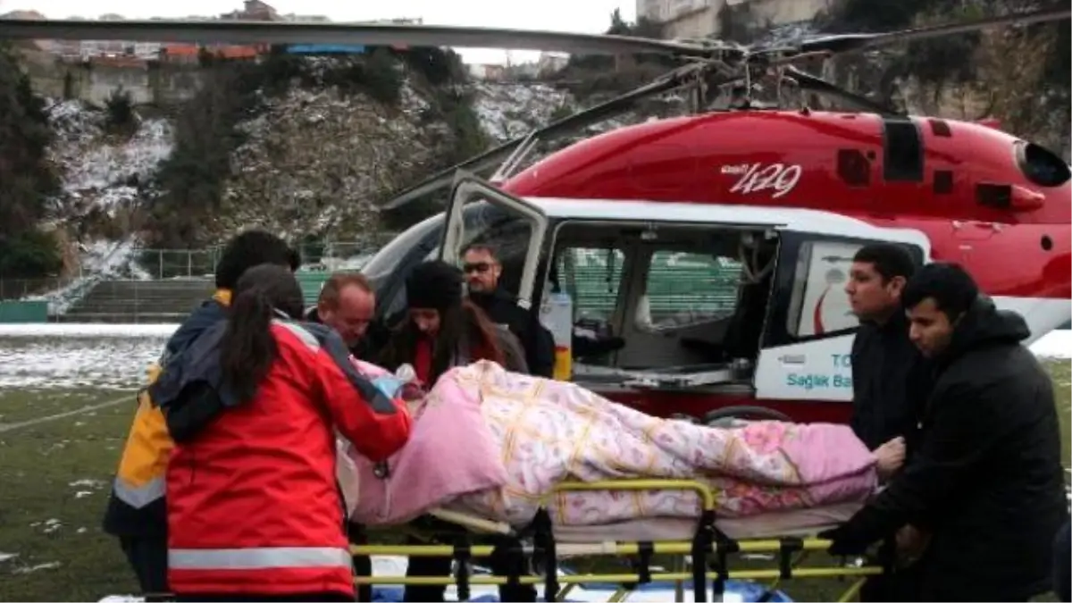 Kalp Ameliyatından Sonra Ambulans Helikopterle Sevk Edildi