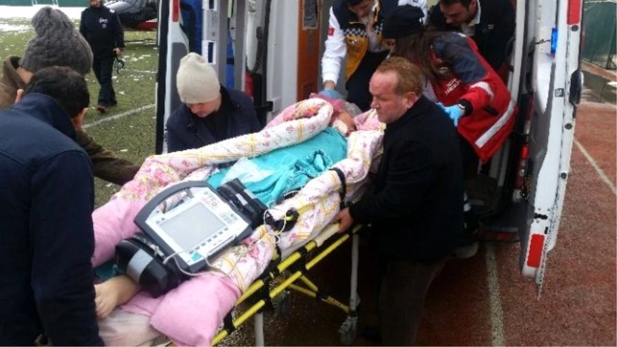 Kalp Hastası Yaşlı Adam Hava Ambulansı ile Yalova\'ya Sevk Edildi