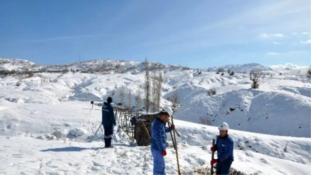 Sincik İlçesinde Elektrik Direkleri Devrildi