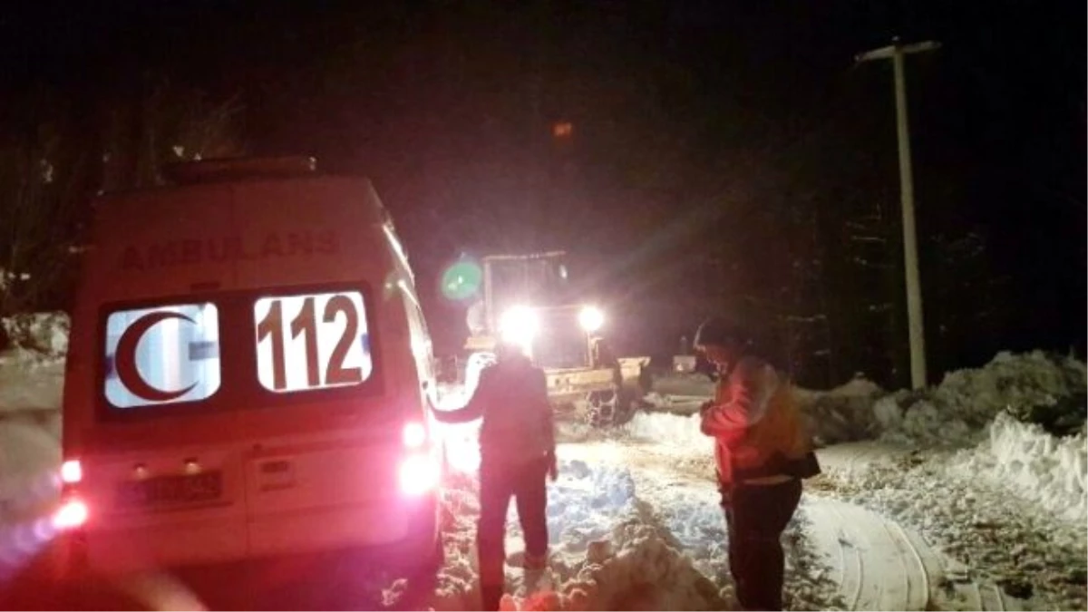 Kara Saplanan Ambulans 6 Saat Sonra Hastaya Ulaştı