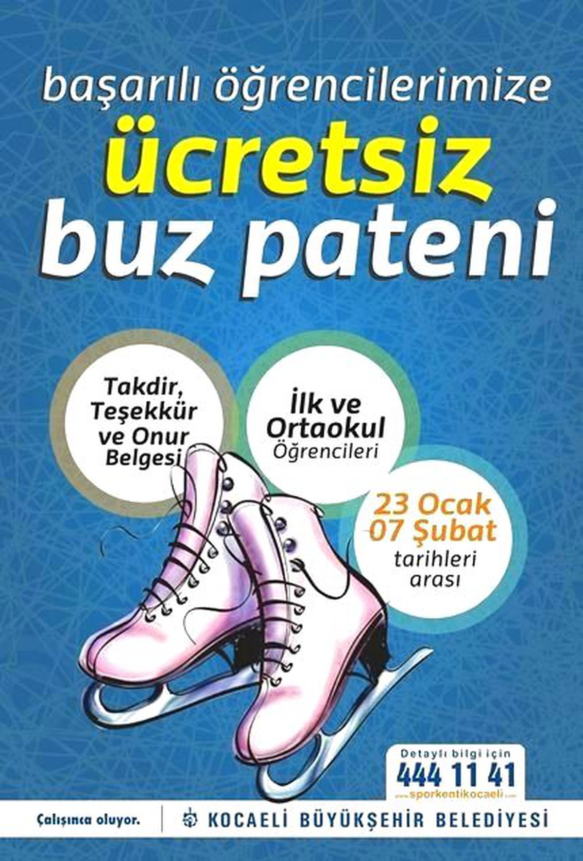 Başarılı Öğrencilere Ücretsiz Buz Pateni