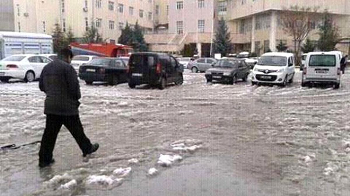 Eriyen Kar Suları Sorgun\'u Göle Çevirdi
