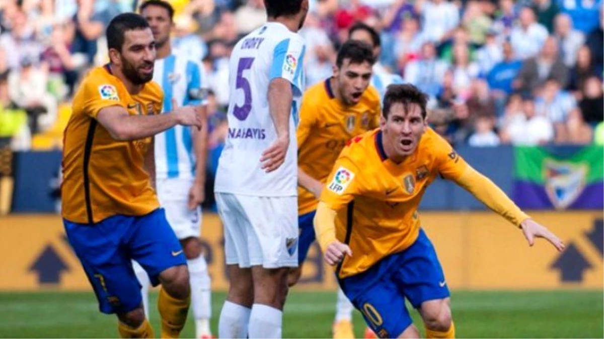 Barcelona Deplasmanda Malaga\'yı 2-1 Yendi