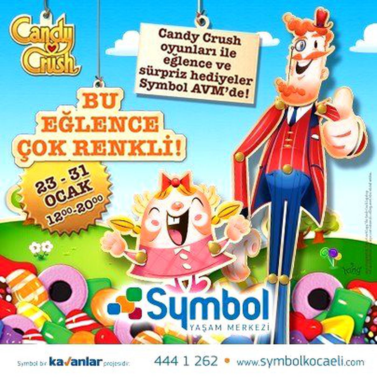 Candy Crush Dünyası Symbol Avm\'de Yaşanacak