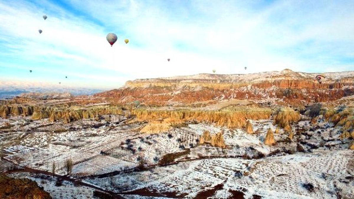 Kapadokya\'da Kışın Sanatı
