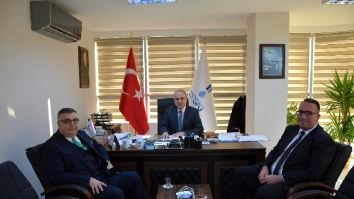 Kırklareli Belediye Başkanı ve Ahmetbey Belediye Başkanı Teski\'yi Ziyaret Etti