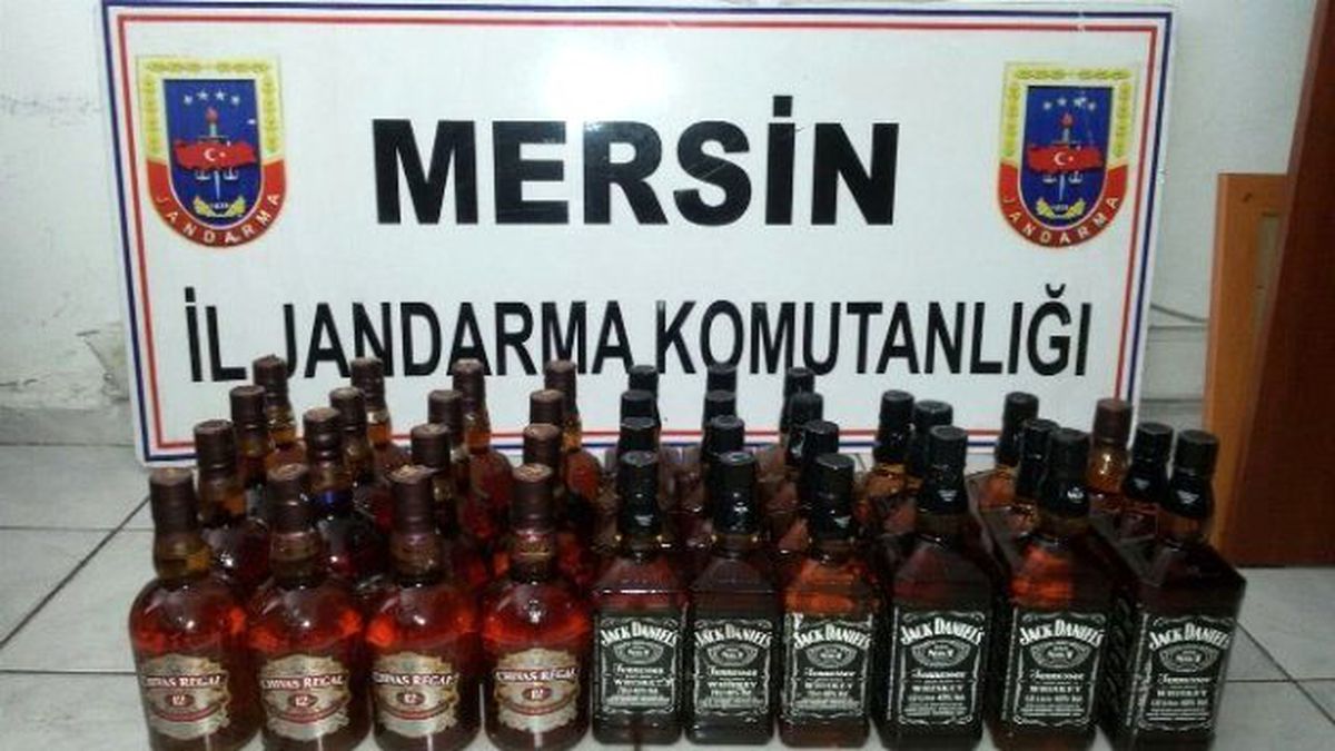 Mersin\'de Kaçak İçki Operasyonu