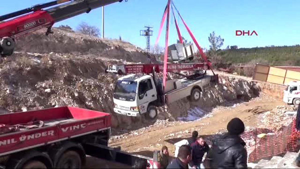 Uşak Mahsur Kalan İşçi Kurtarıldı