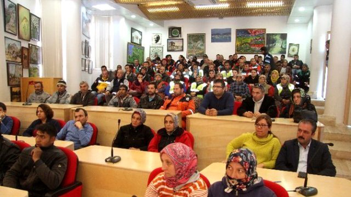 Belediye Personeline İş Güvenliği Semineri Verildi