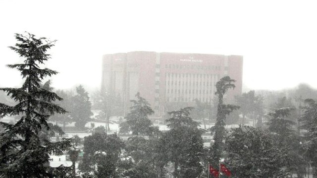 Samsun\'da Kar Fırtınası