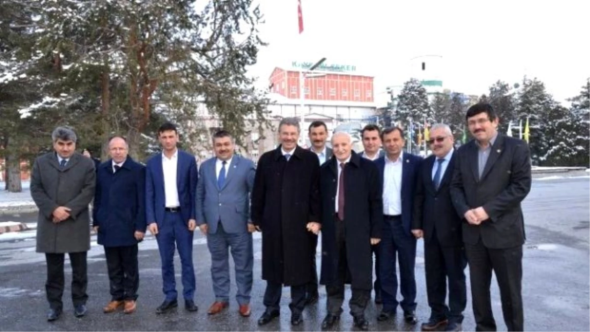 AK Parti Mkyk Üyesi Yaşar Karayel ile Ziraat Odalarından Kayseri Şeker\'e Teşekkür Ziyareti