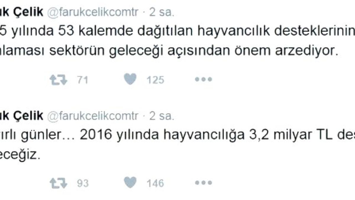 Bakandan 3.2 Milyar Liralık Tweet