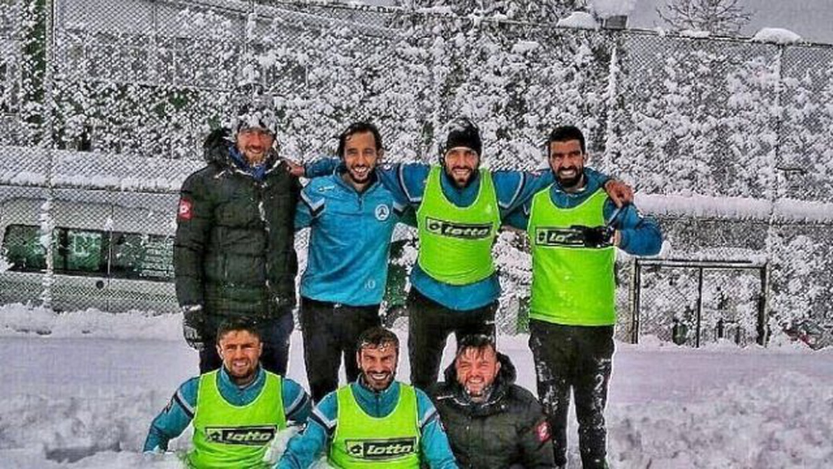 Giresunsporlu Futbolcuların Kar Keyfi