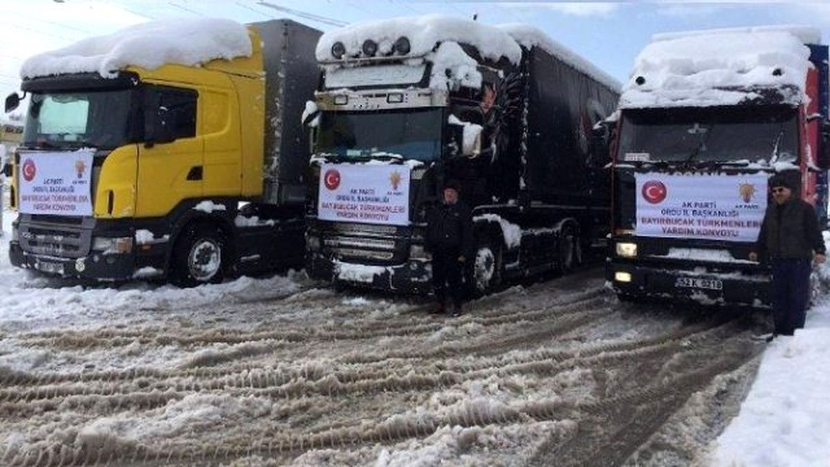 Ordu AK Parti\'den Bayırbucak Türmlenlerine 5 Tır Yardım