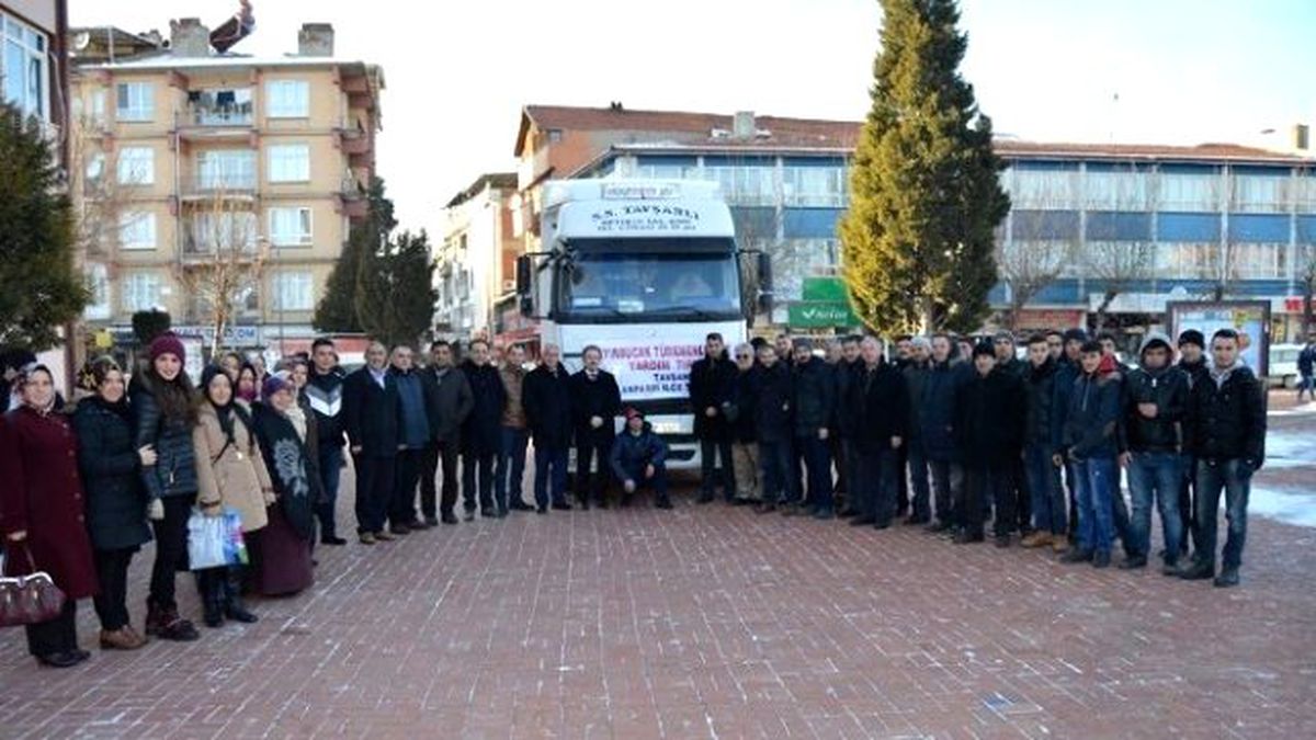 Tavşanlı\'dan Bayırbucak\'a Yardım