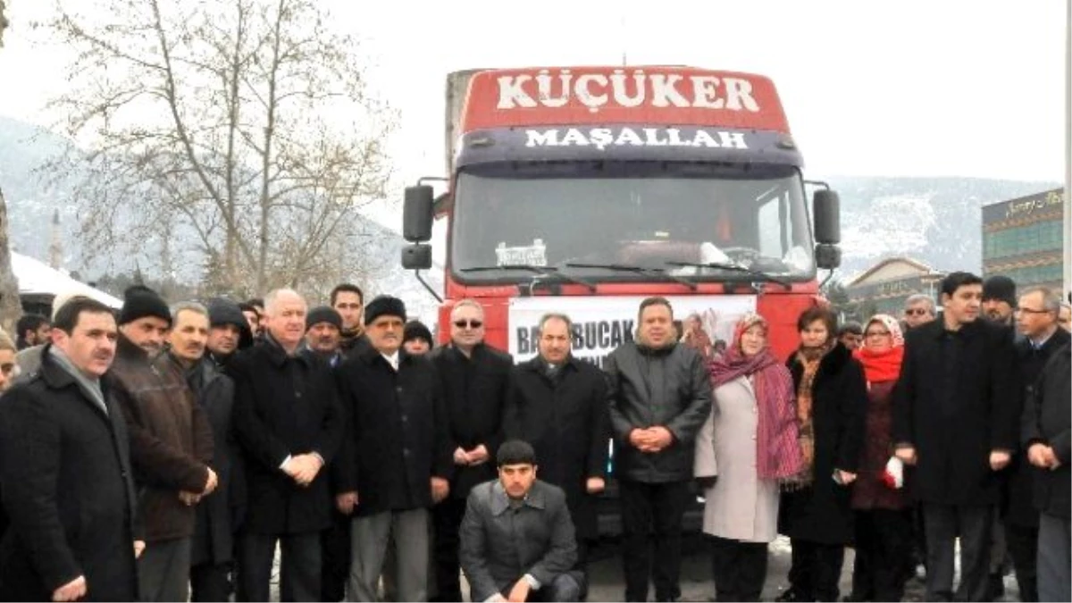 Akşehir AK Parti\'den Bayır-bucak\'a Yardım Tırı