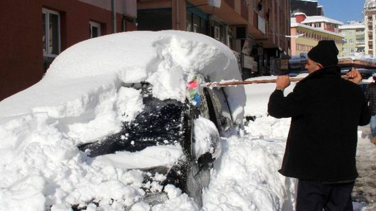 Rize\'de Soğuk Hava ve Kar Yağışı