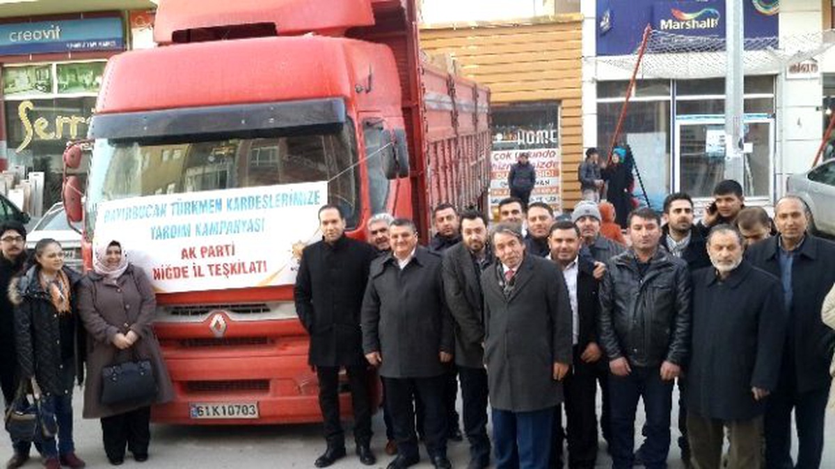 AK Parti\'den Bayırbucak Türkmenlerine Yardım Tır\'ı Yola Çıktı