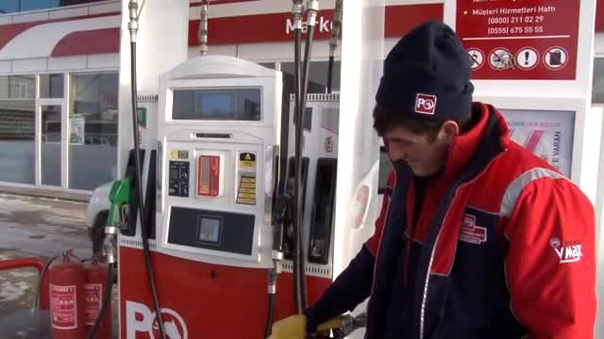 Eksi 47'yi Gören Erzurum'da Akaryakıt Pompaları Bile Dondu