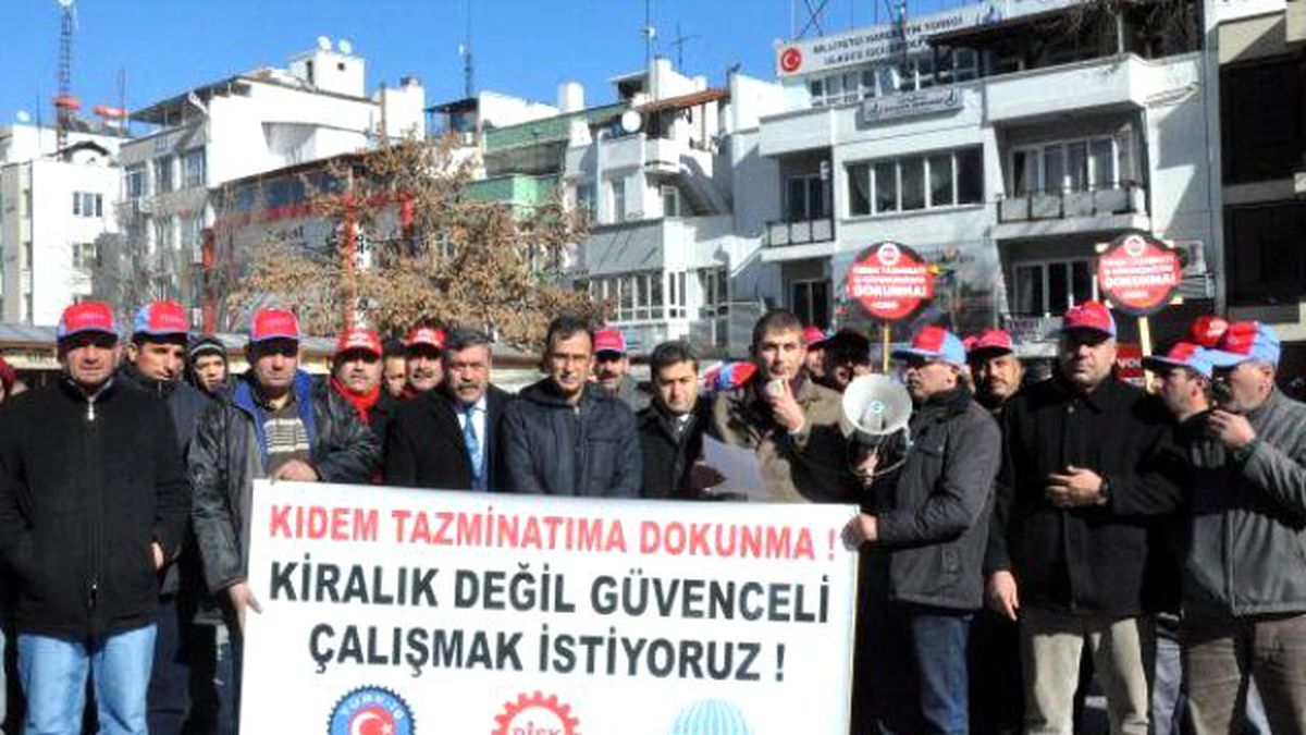 Gaziantep\'te Kıdem Tazminatı Protestosu