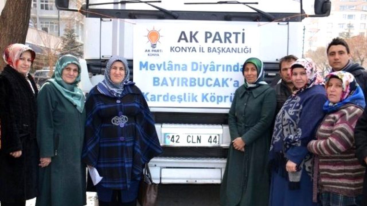 AK Parti Konya\'dan Bayır-bucak Türkmenleri\'ne Yardım Eli