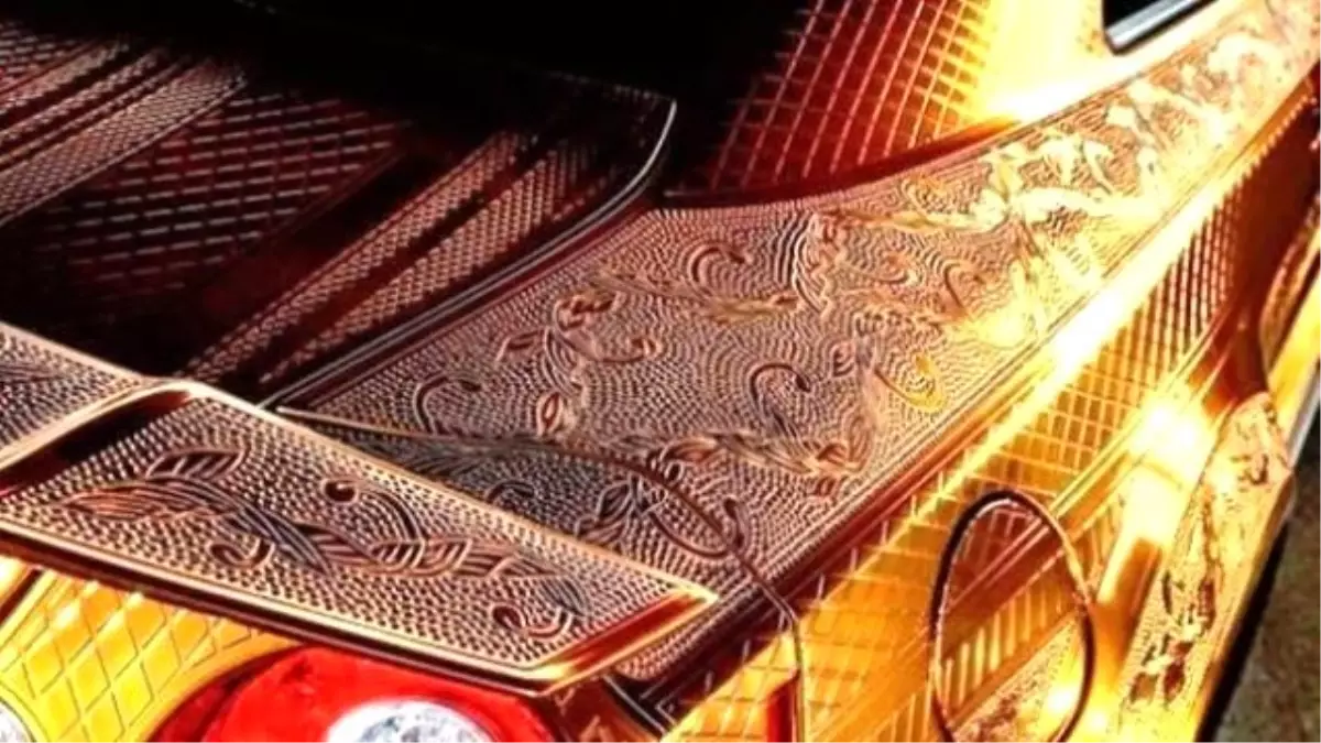 Araç sahibinden altın kaplama modifiyesi