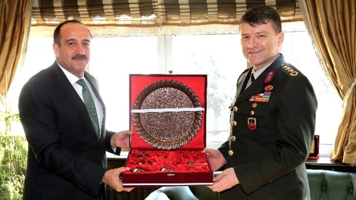 Başkan Duruay\'dan İl Jandarma Komutanına Ziyaret