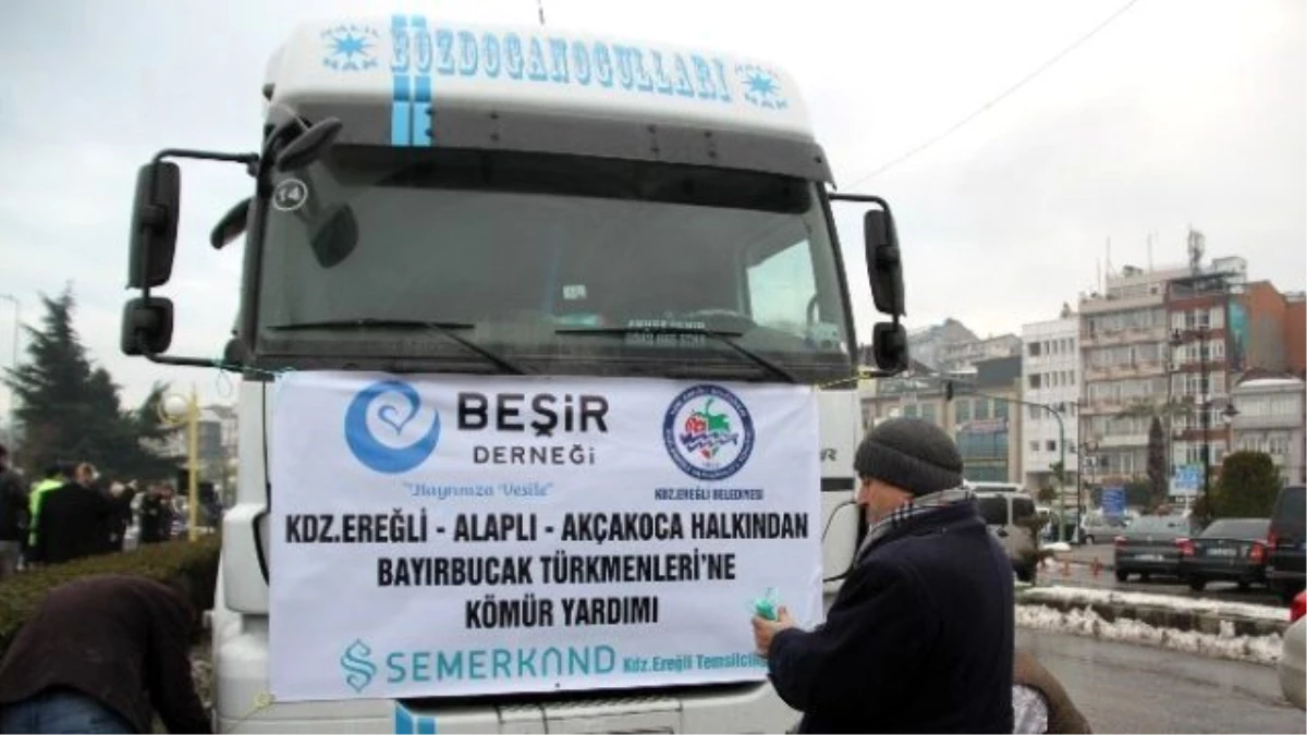 Erdemir, Belediye ve Derneklerden Bayır Bucak Türkmenlerine Kömür Yardımı