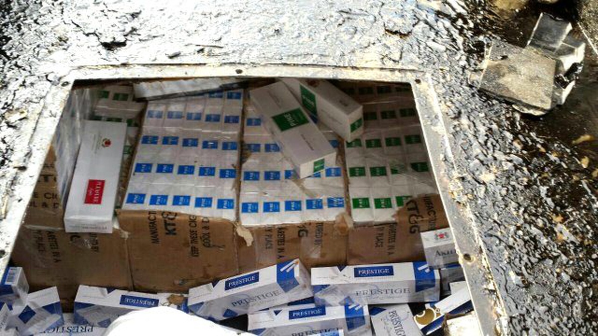 Tankerin İçine Zulalanmış 91 Bin Kaçak Sigara Ele Geçirildi