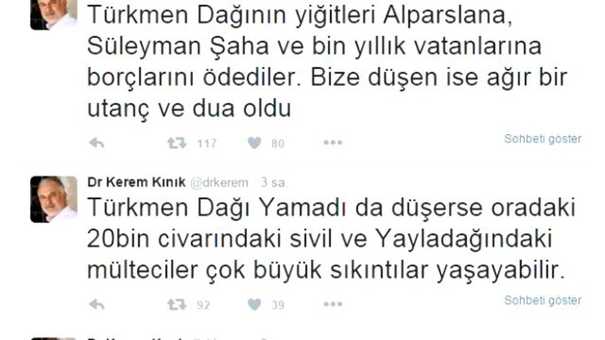 Türkmen Dağları\'na Saldırı: 20 Bin Sivil Tehdit Altında