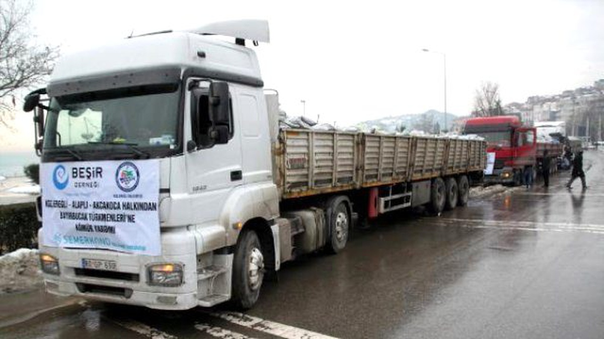 Zonguldak\'tan Bayırbucak Türmenleri\'ne Kömür Yardımı