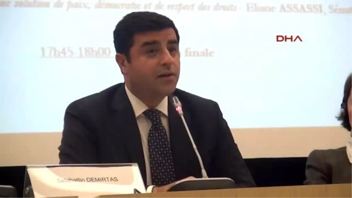 Selahattin Demirtaş, Paris\'te \'Siyasal Suçlar ve Adalet Arayışı\' Konulu Konferansa Katıldı 3