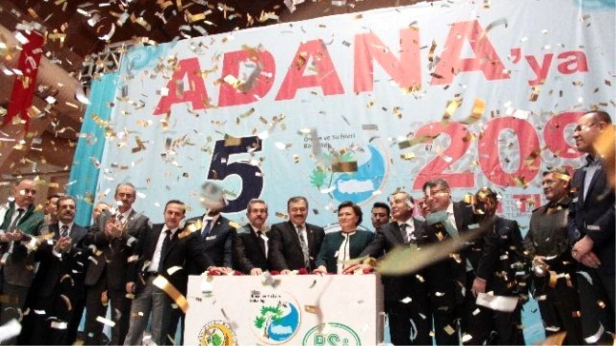 Adana\'da 209 Milyon Lira Yatırımlı 5 Tesisin Temeli Eş Zamanlı Atıldı