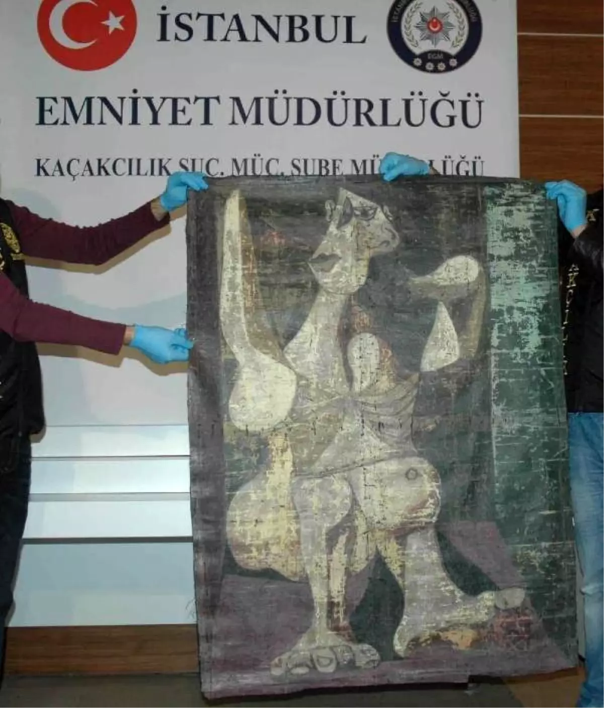 Picasso Tablosu Basına Gösterildi