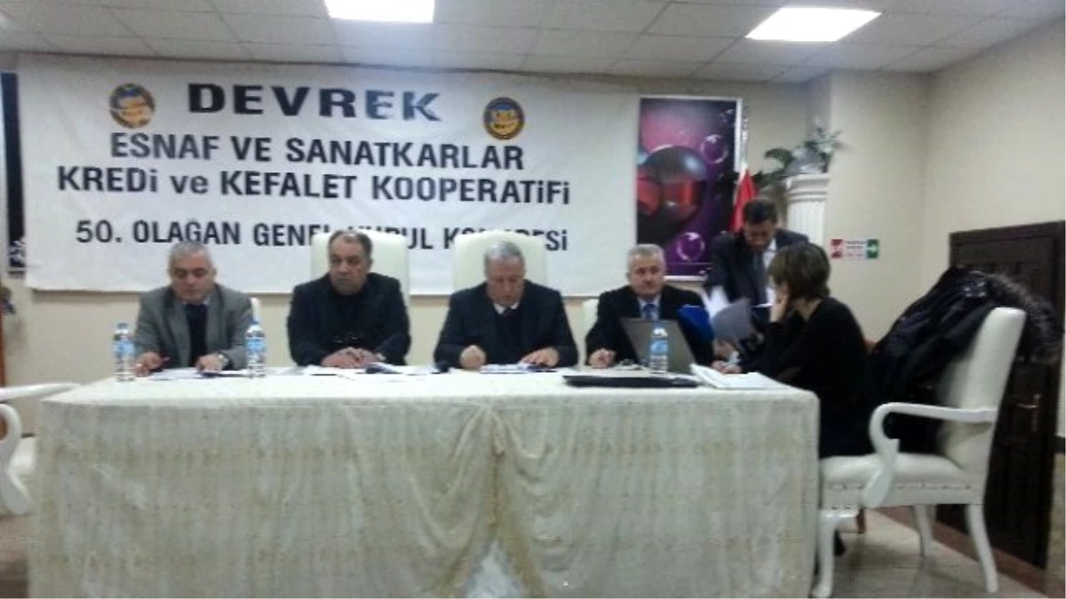 Devrek Esnaf ve Sanatkarlar Kredi ve Kefalet Kooperatifinden Genel Kurul Kongresi