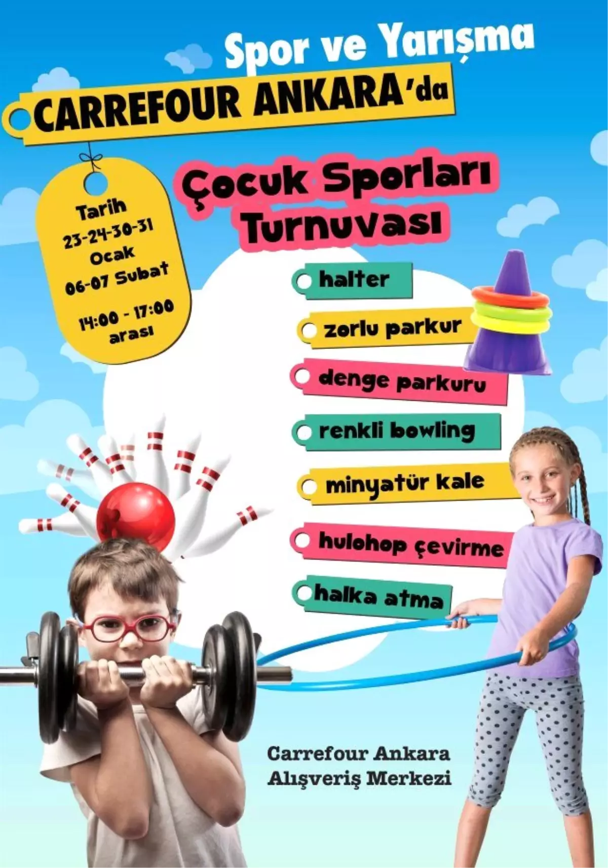 Carrefour Ankara AVM\'den "Çocuk Sporları Turnuvası"