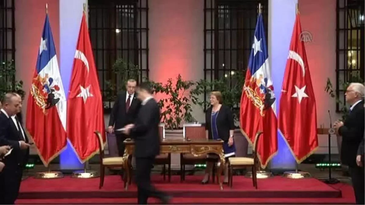 Cumhurbaşkanı Erdoğan ve Bachelet\'in Ortak Basın Toplantısı (1)