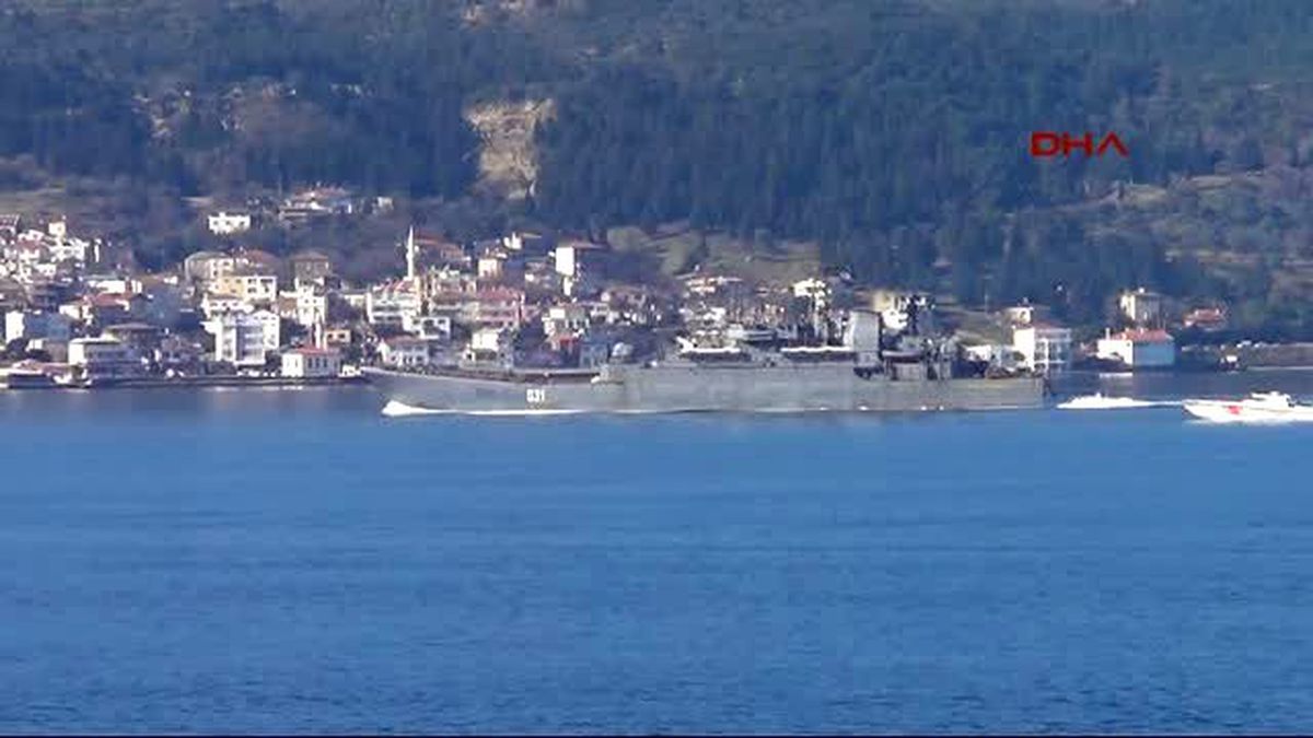 Çanakkale Rus Savaş Gemisi Akdeniz? E İniyor
