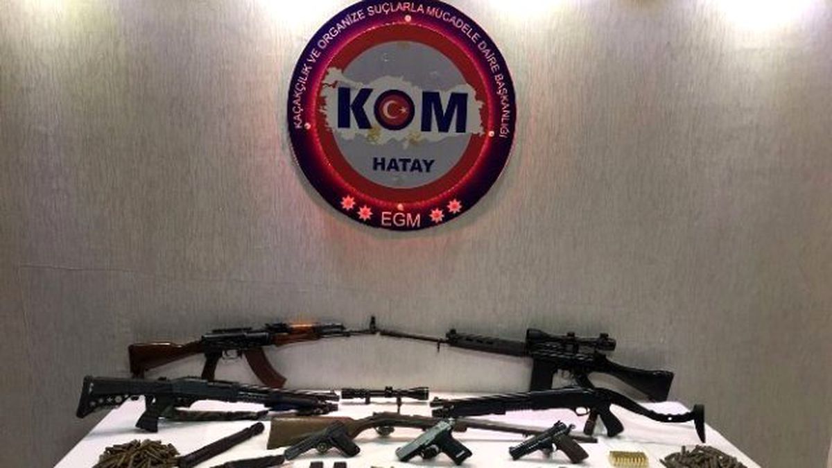 Hatay\'da Kaçak Silah Operasyonu