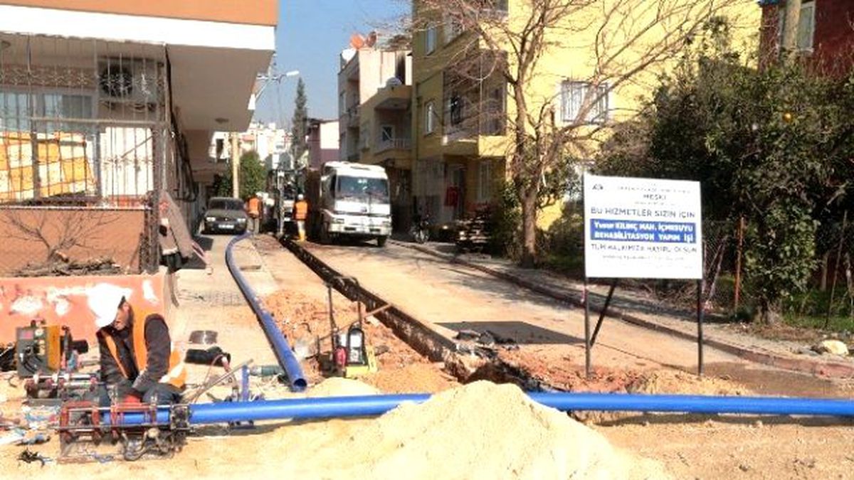 Meski\'nin Çime Suyu Alt Yapı Yenileme Çalışmaları Sürüyor