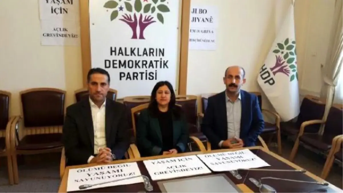 Hdp\'li Vekillerin Açlık Grevi Devam Ediyor