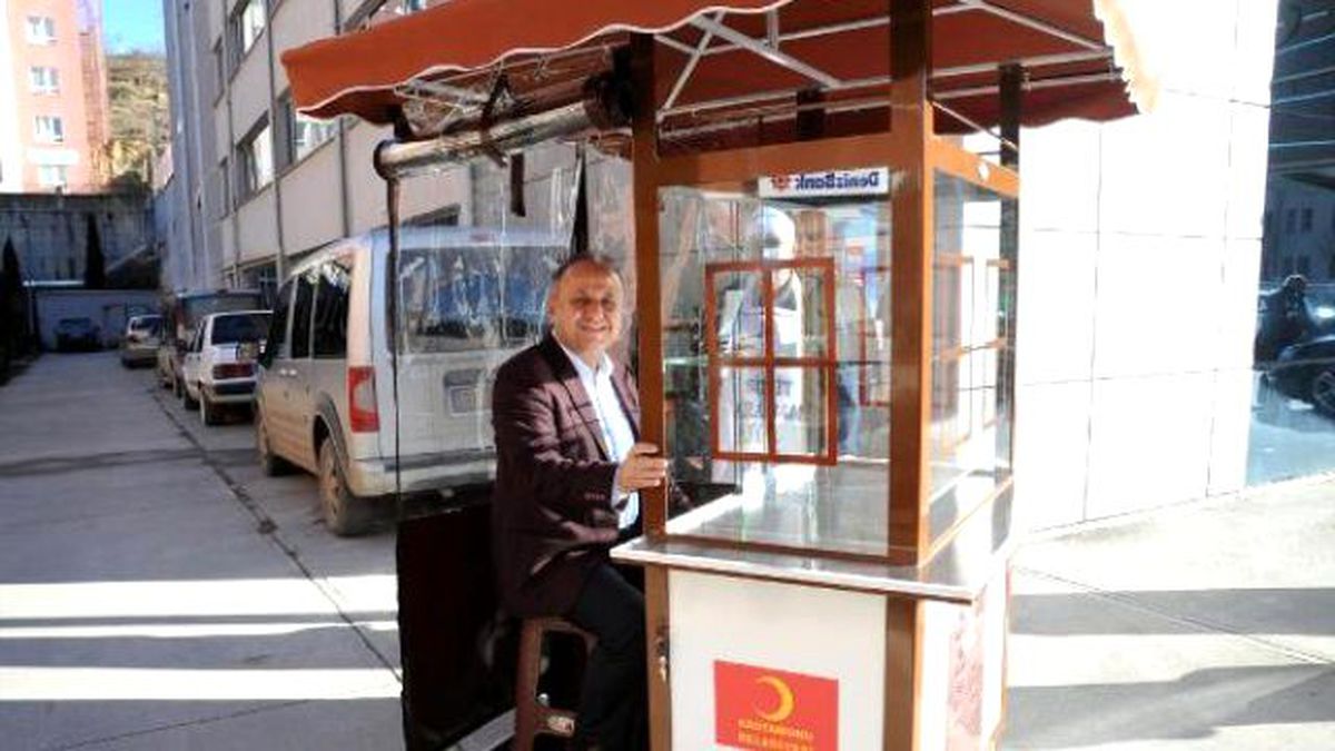 Kastamonu\'da Engellilere Özel Simit Arabası