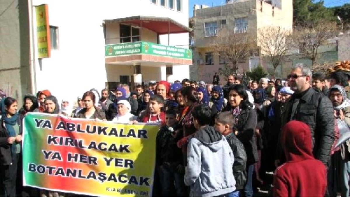 Viranşehir\'de Dbp\'lilerden Cizre Protestosu