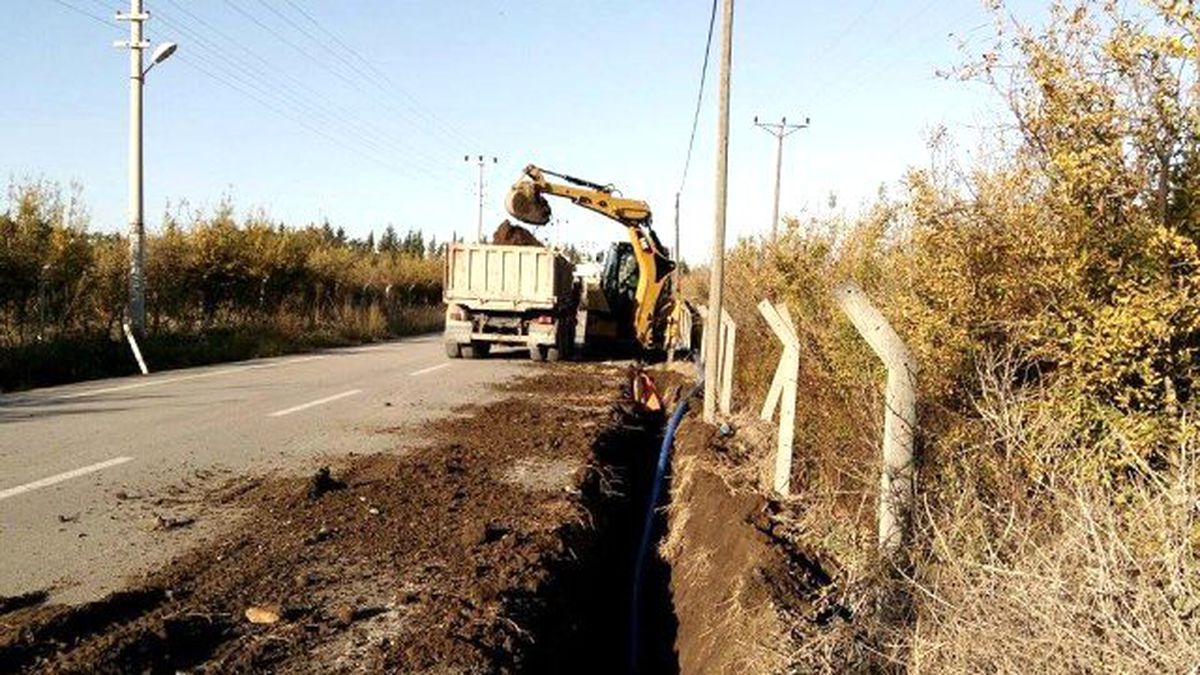 Arpagedik\'te 45 Yıllık Asbestli Borular Değiştirildi