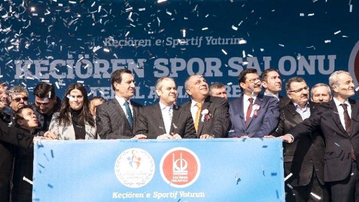Başbakan Yardımcısı Türkeş ve Bakan Kılıç Keçiören\'de Temel Atma Törenine Katıldı