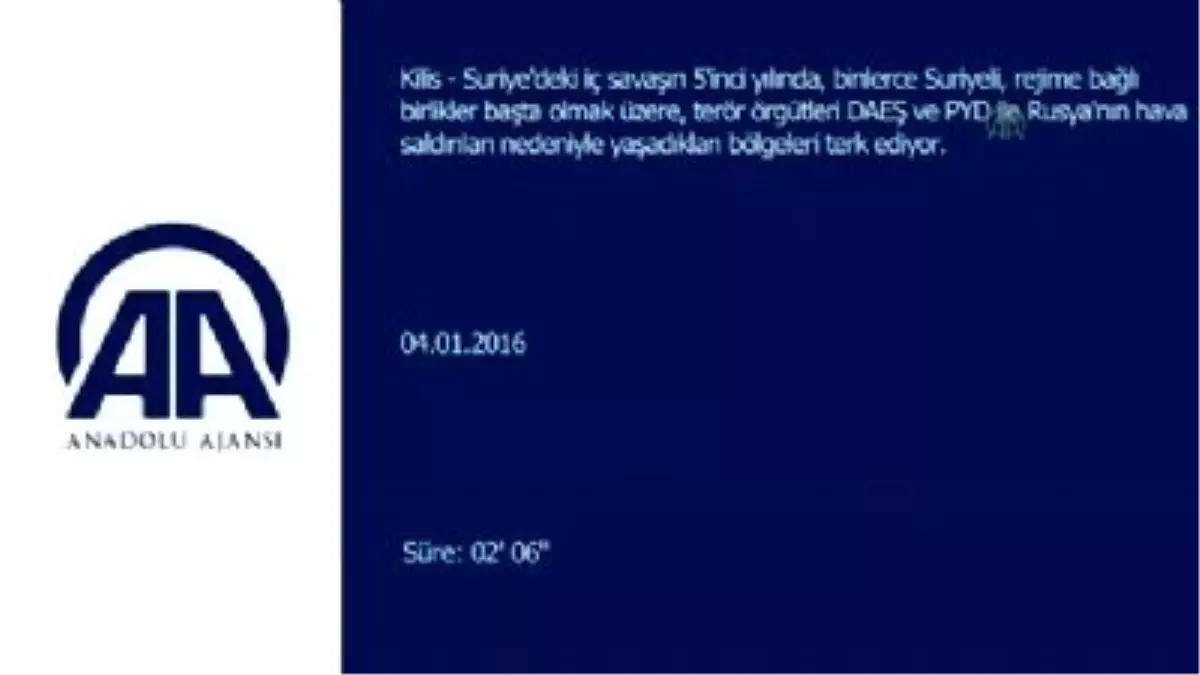 Suriye\'deki Siviller Kaçıyor